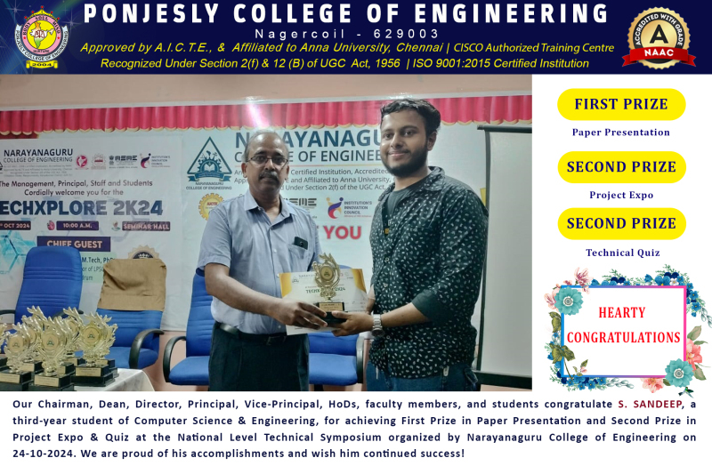 Congratulation-cse-narayanaguru