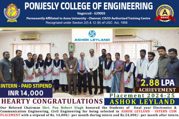 Placement Congratulation Ashokleyland1